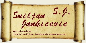 Smiljan Jankićević vizit kartica